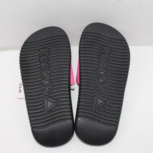Reebok Dual Density Slide Girls Black/Pink  Multiple Sizes - Picture 7 of 9